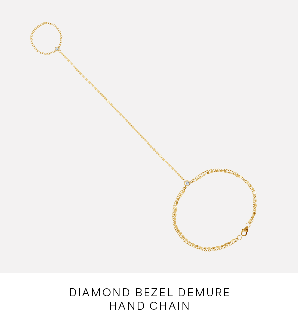 Diamond Bezel Demure Hand Chain