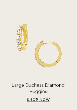 Large Duchess Diamond Huggies