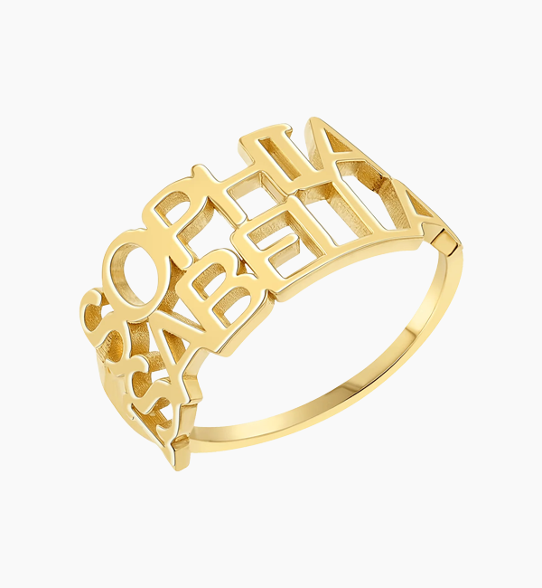 Linear Double Name Ring