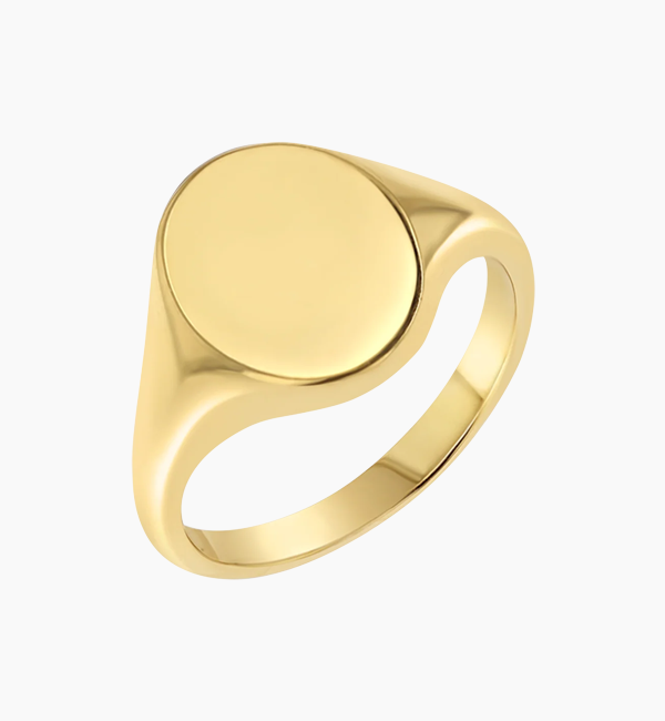 Petite Oval Signet Ring