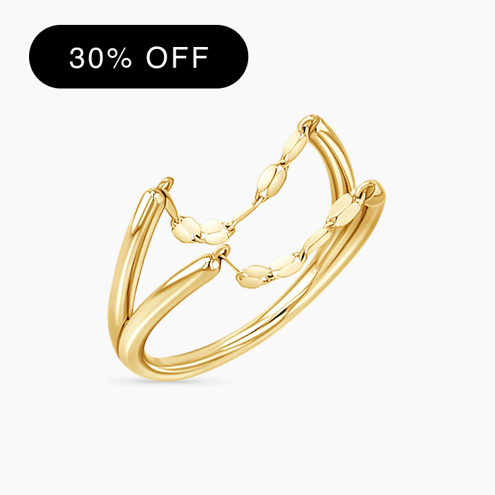 Demure Duo Chain Ring