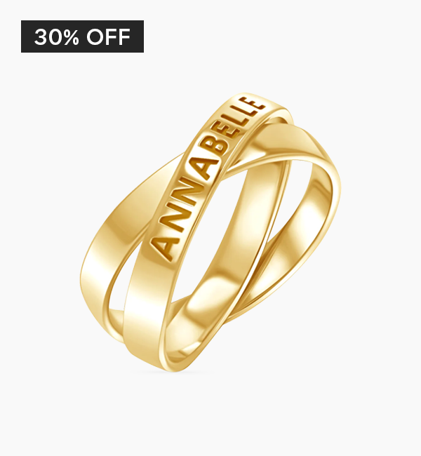 Interlocked Engravable Ring