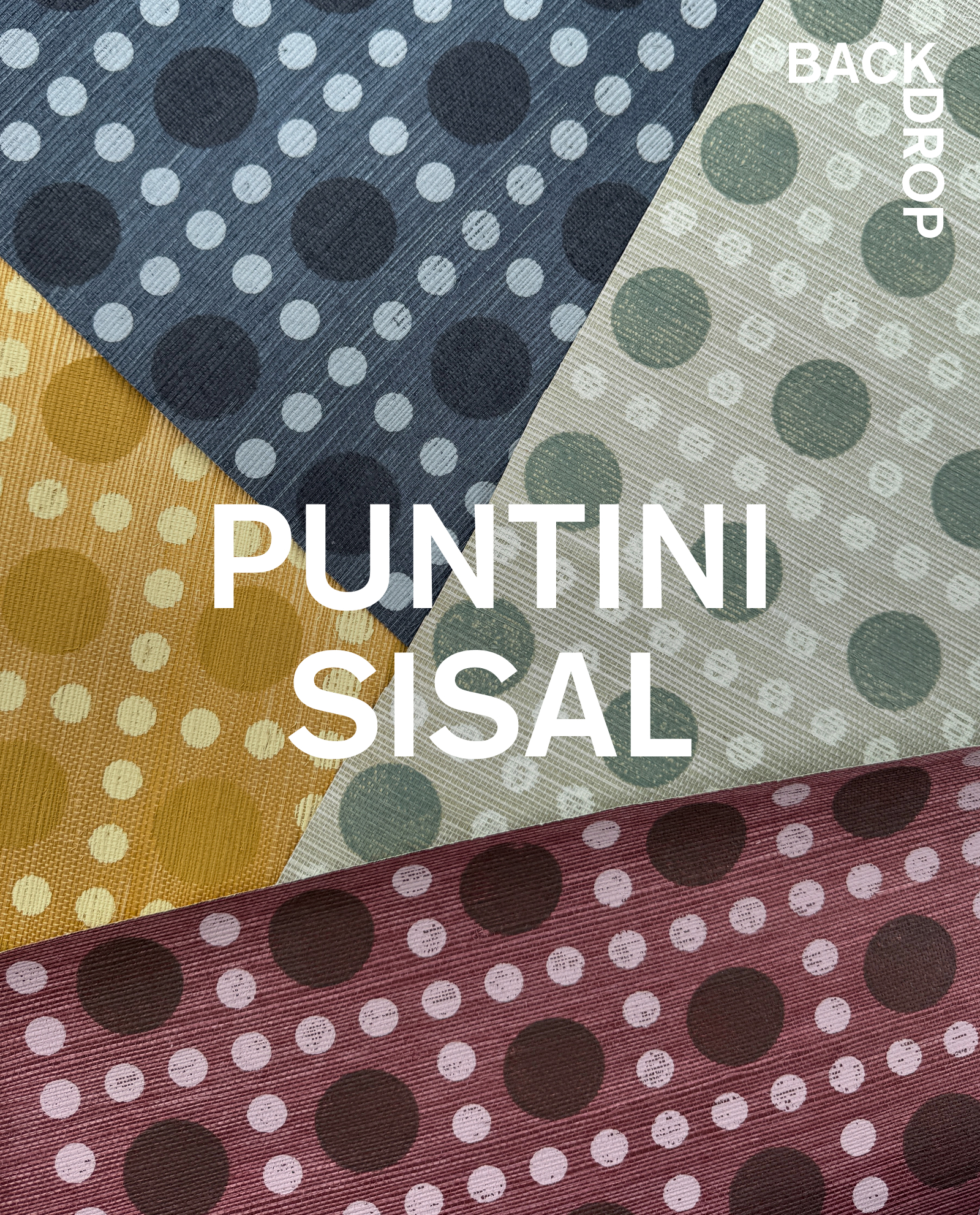 PUNTINI SISAL by BACKDROP, a textured wallcovering inspired by Italian candies
