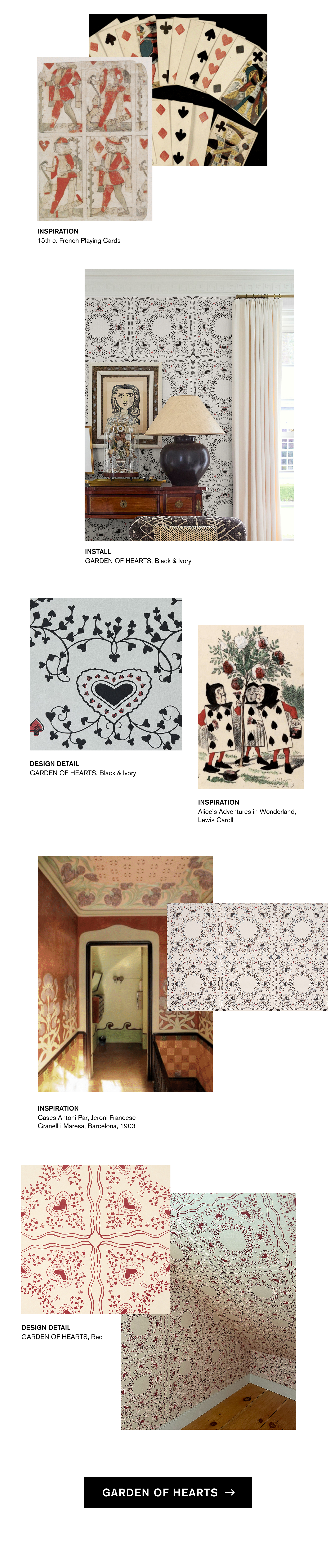 Inspiration behind GARDEN OF HEARTS, a new wallpaper by BACKDROP