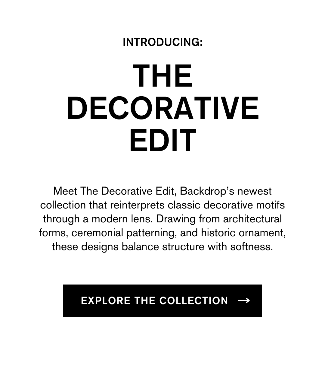 THE DECORATIVE EDIT - New wallpaper from Backdrop