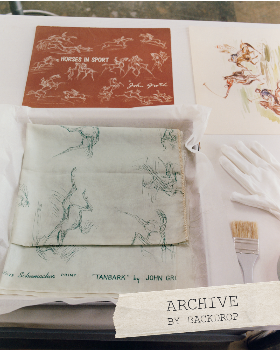 TANBARK, a new wallpaper from BACKDROP's archival collection