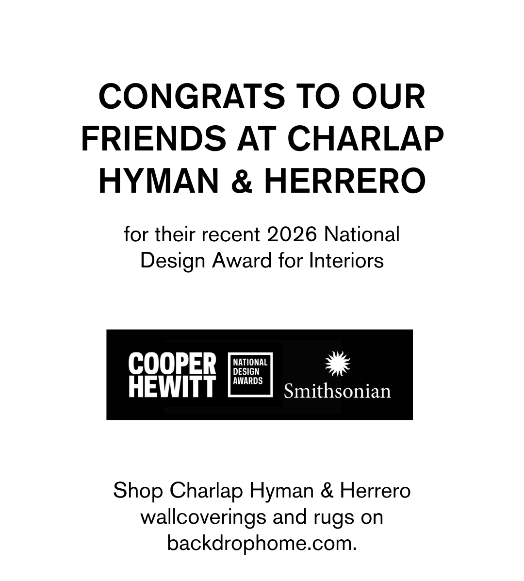 CHH , 2026 National Design Award Winner for Interiors