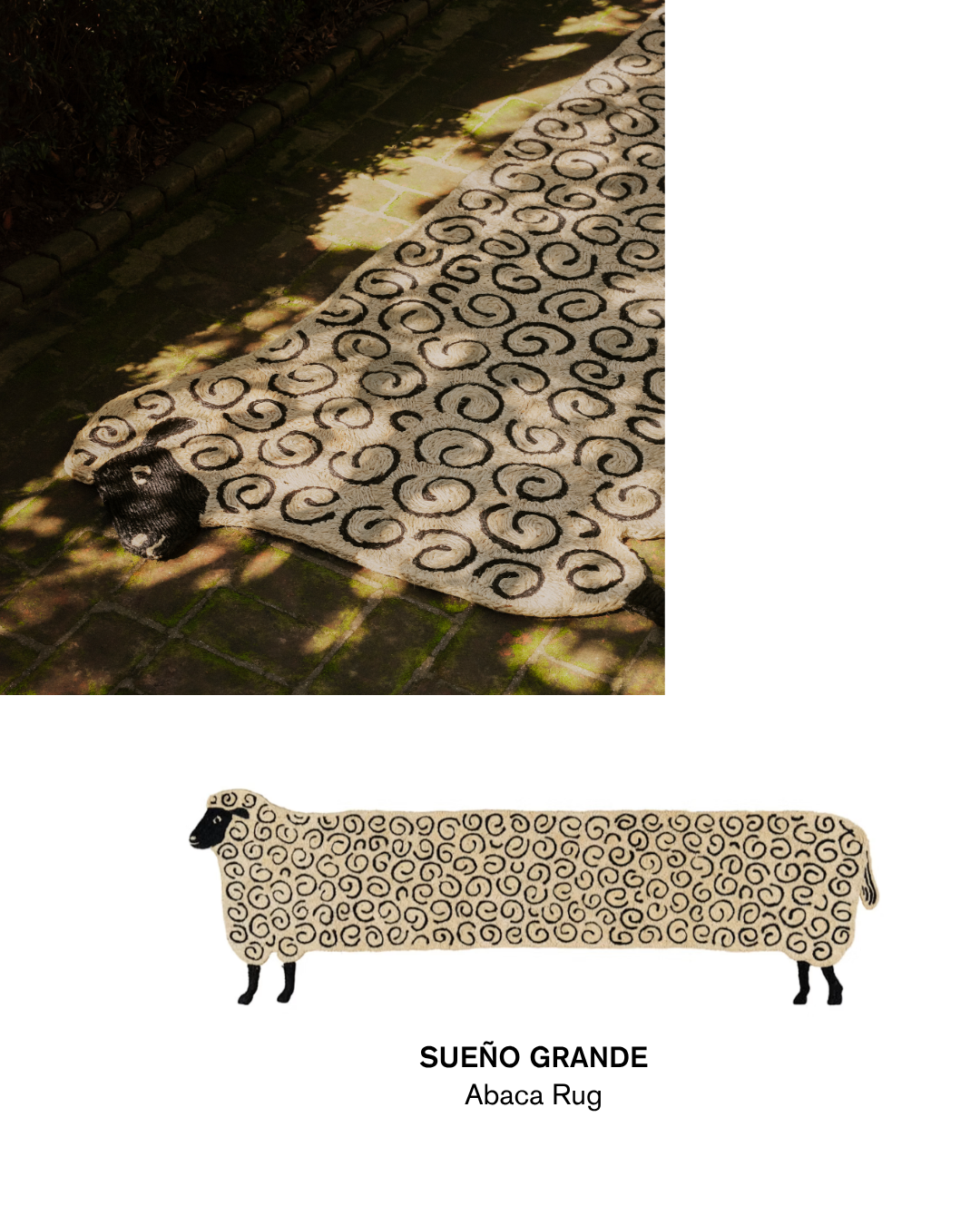 Iconic SUENO GRANDE Abaca Rug from the minds of CHH