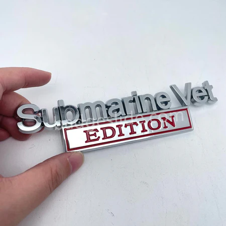 Submarine Vet EDITION Metal Car Badge