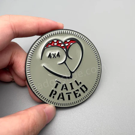 TAIL Rated 4X4 Metal Badge