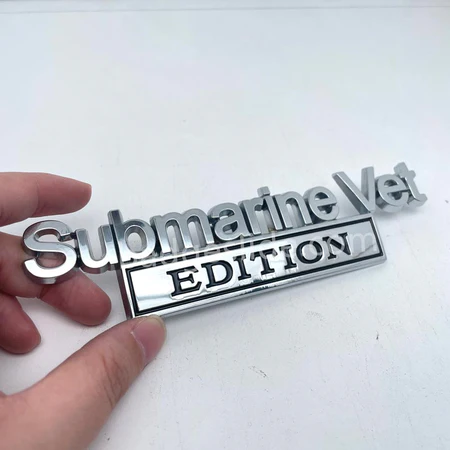 Submarine Vet EDITION Metal Car Badge
