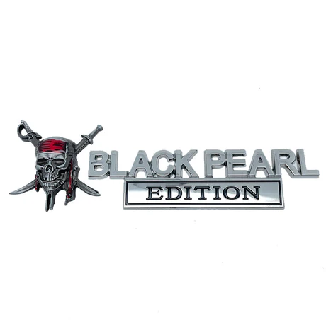 Black Pearl Pirate Kit Metal Car Emblem