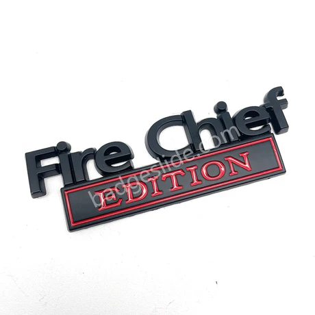 Fire Chief EDITION Car Emblem Fender Badge
