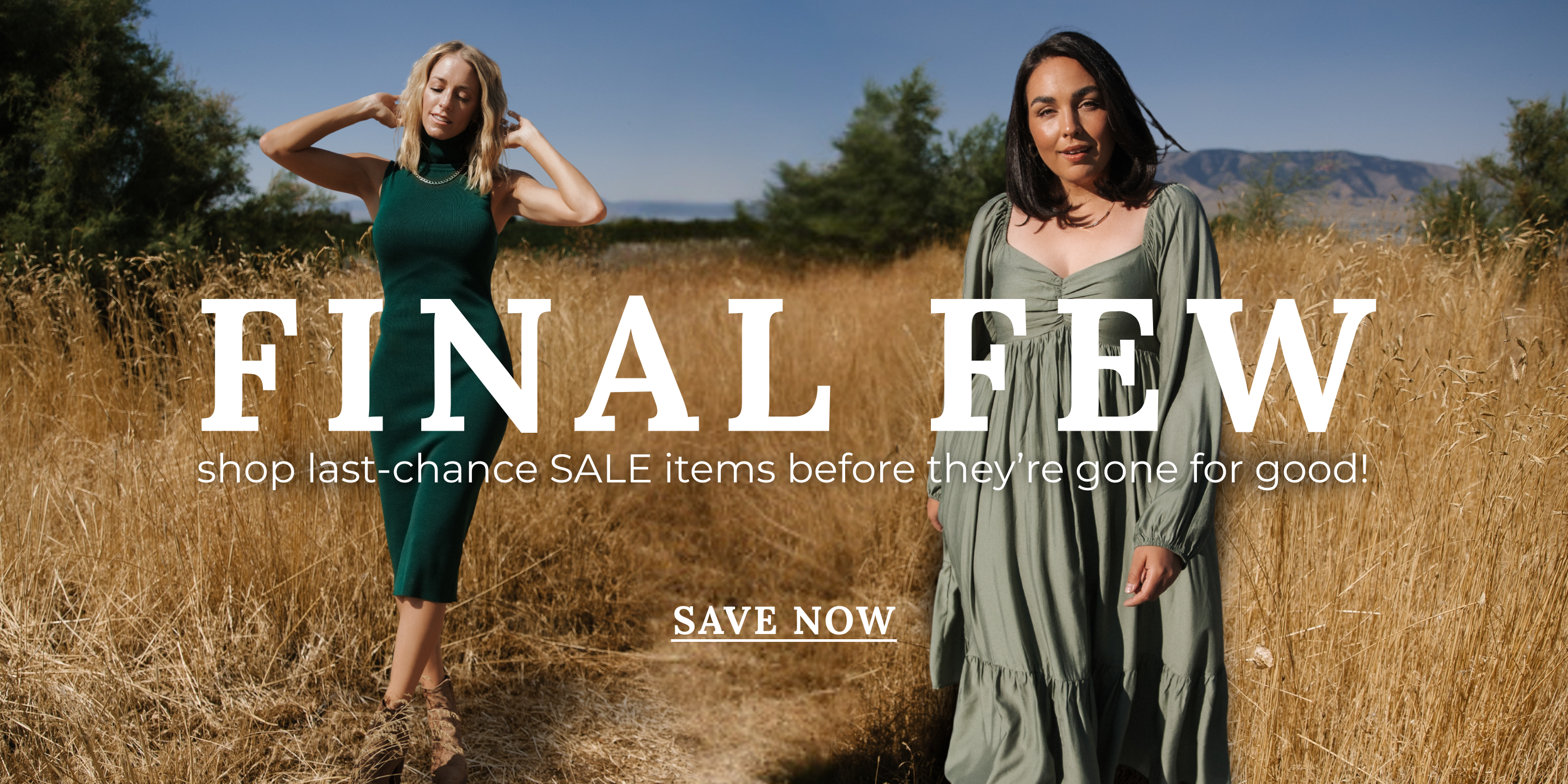 shop last-chance sale items before they're gone for good!