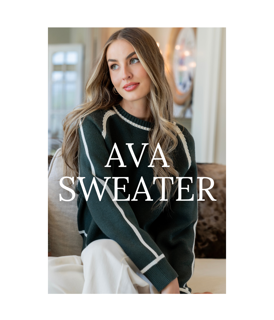 The Ava Sweater can pair with so many things!