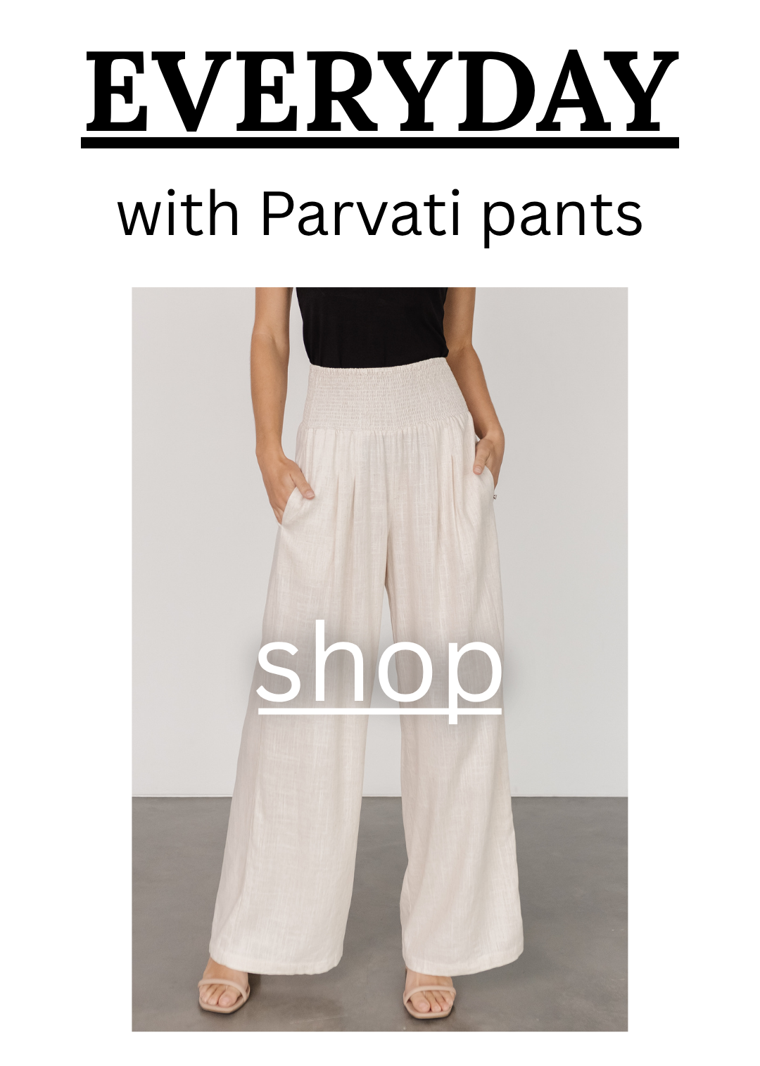 Create the perfect outfit with these bottoms that match the Ava sweater perfectly!