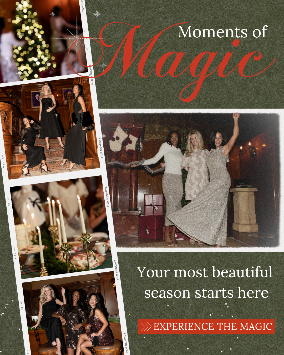 We just launched our Holiday Collection! "Moments of Magic"- your most beautiful season starts here.