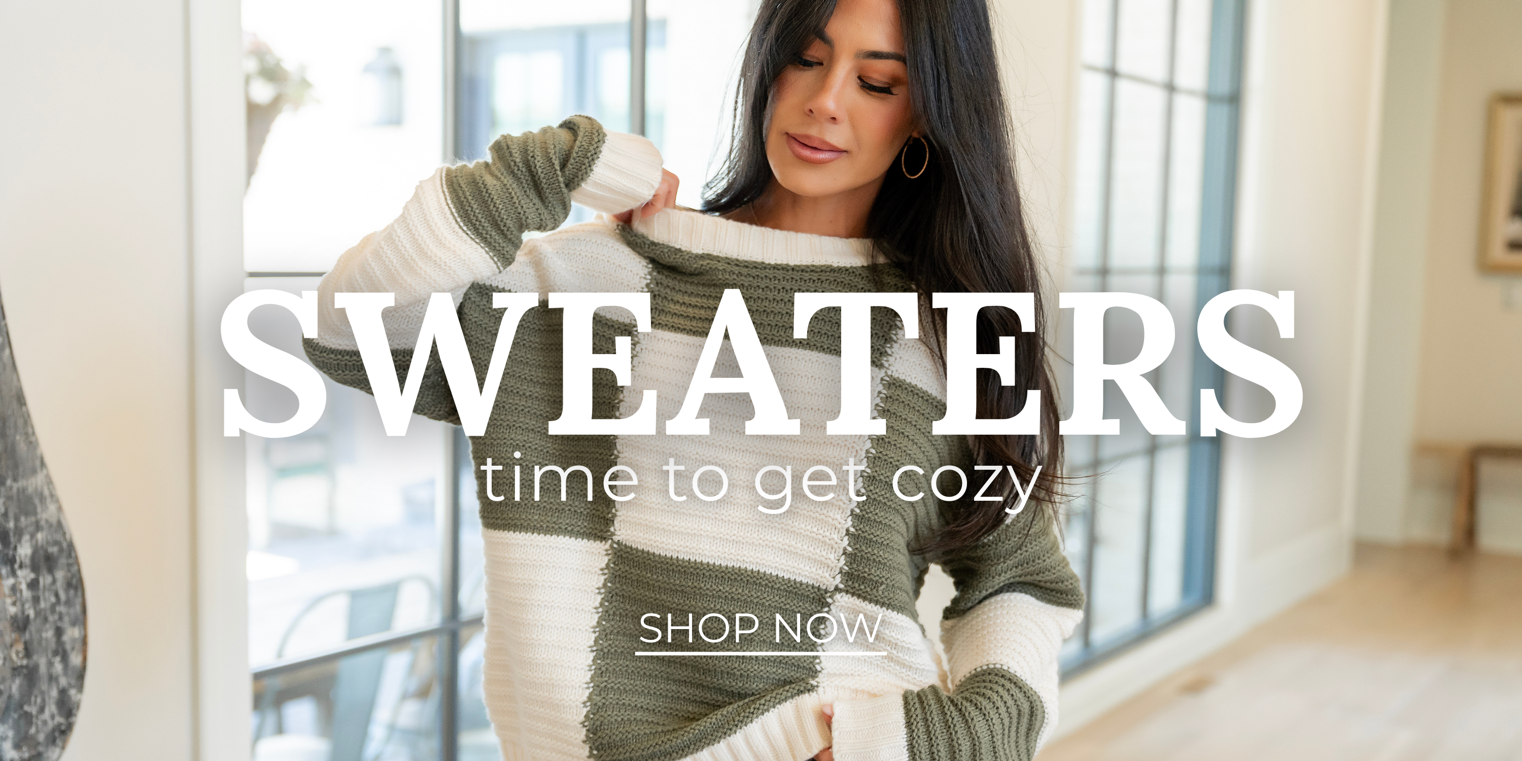 Time to get cozy- Shop Sweaters!