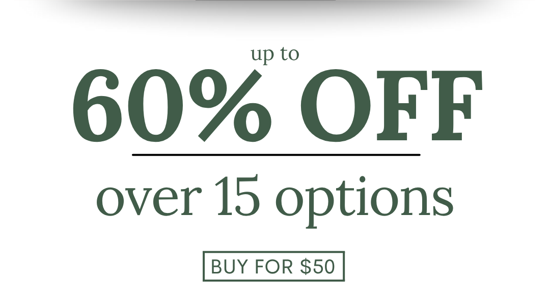 Get over 60% off! Shop now