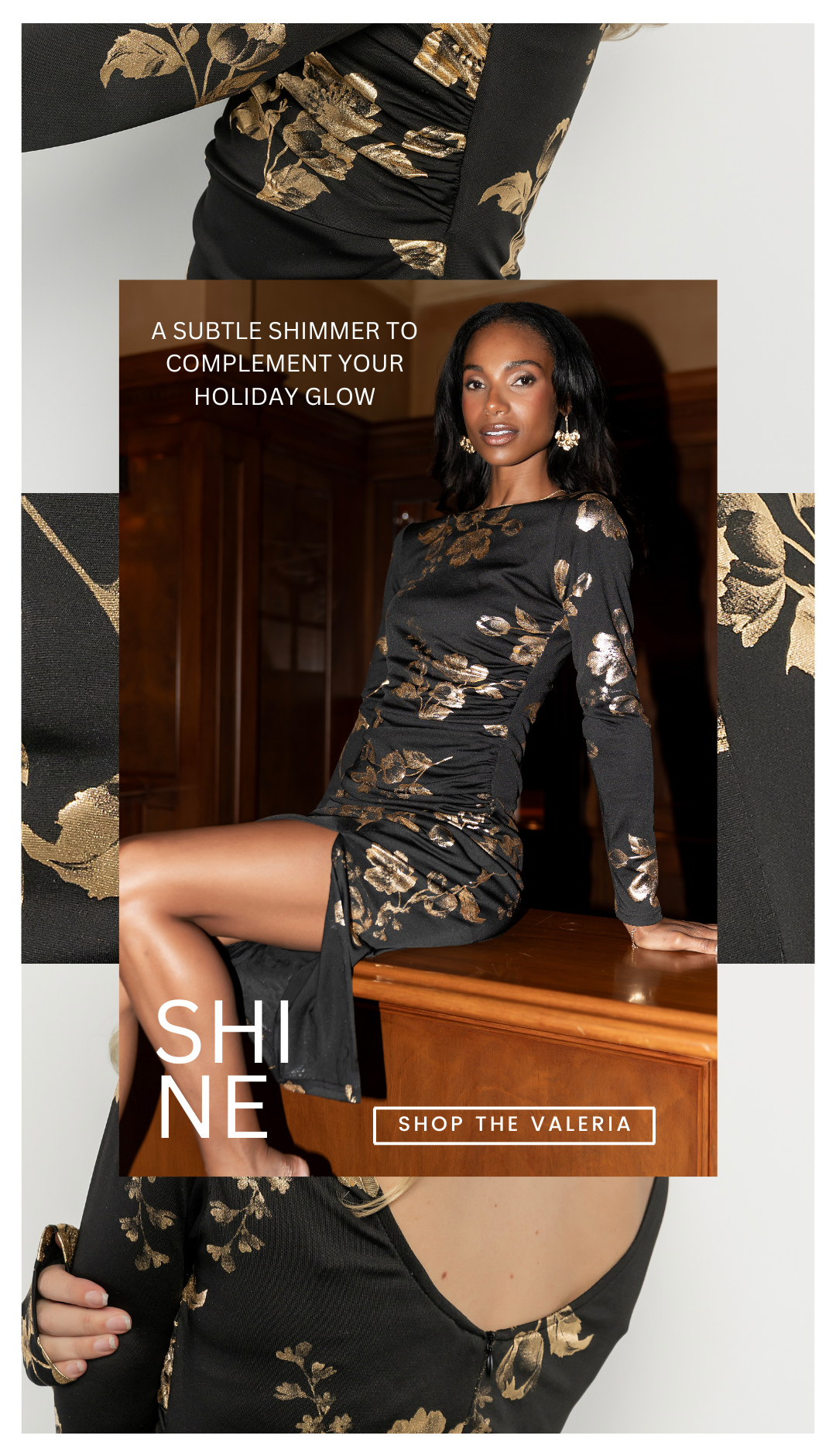A subtle shimmer to complement your holiday glow. shop the 