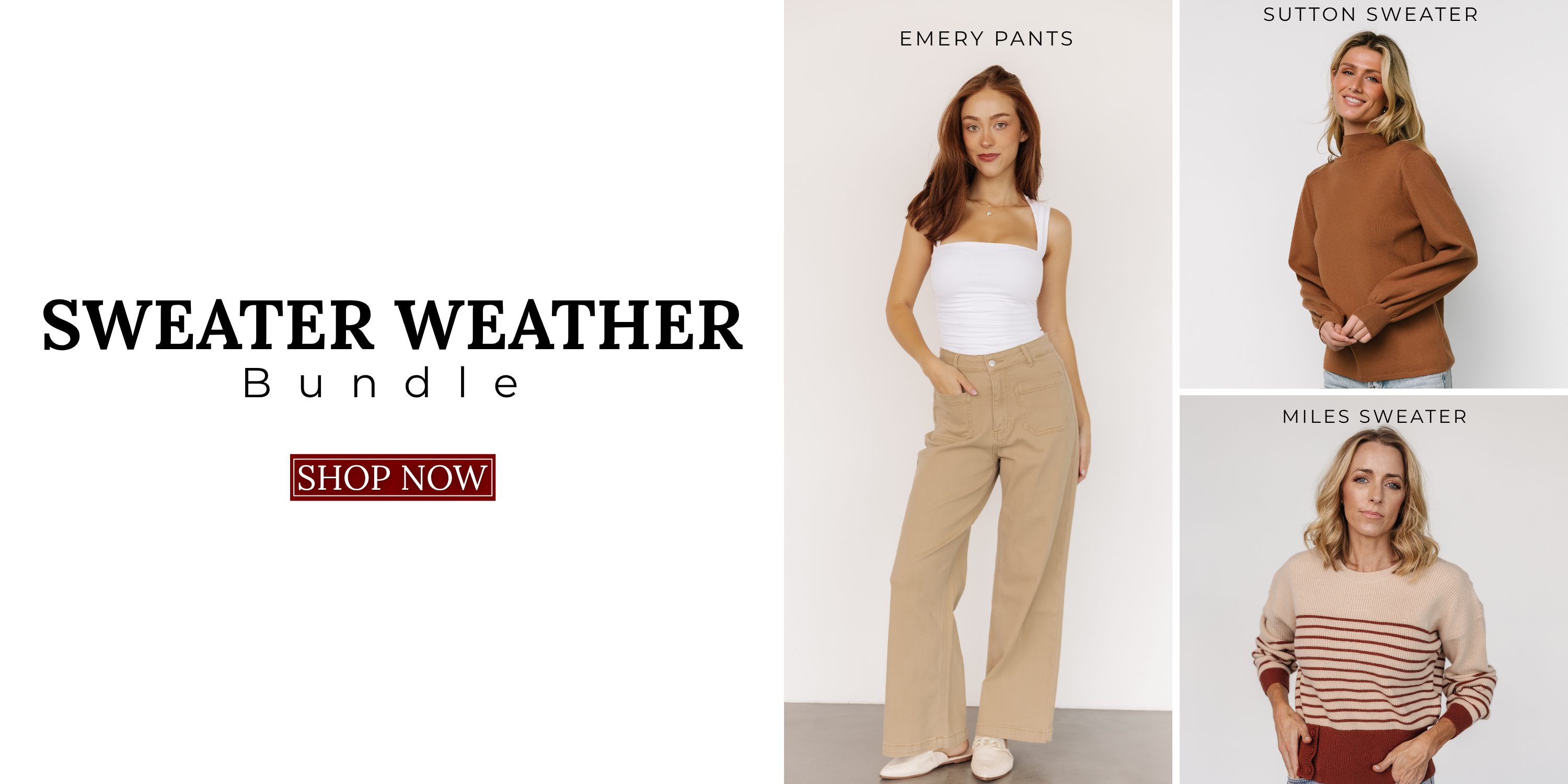 2 sweaters and one pair of pants