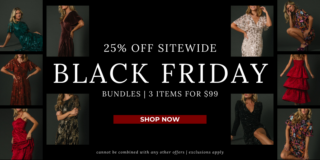 25% OFF SITEWIDE for black friday!