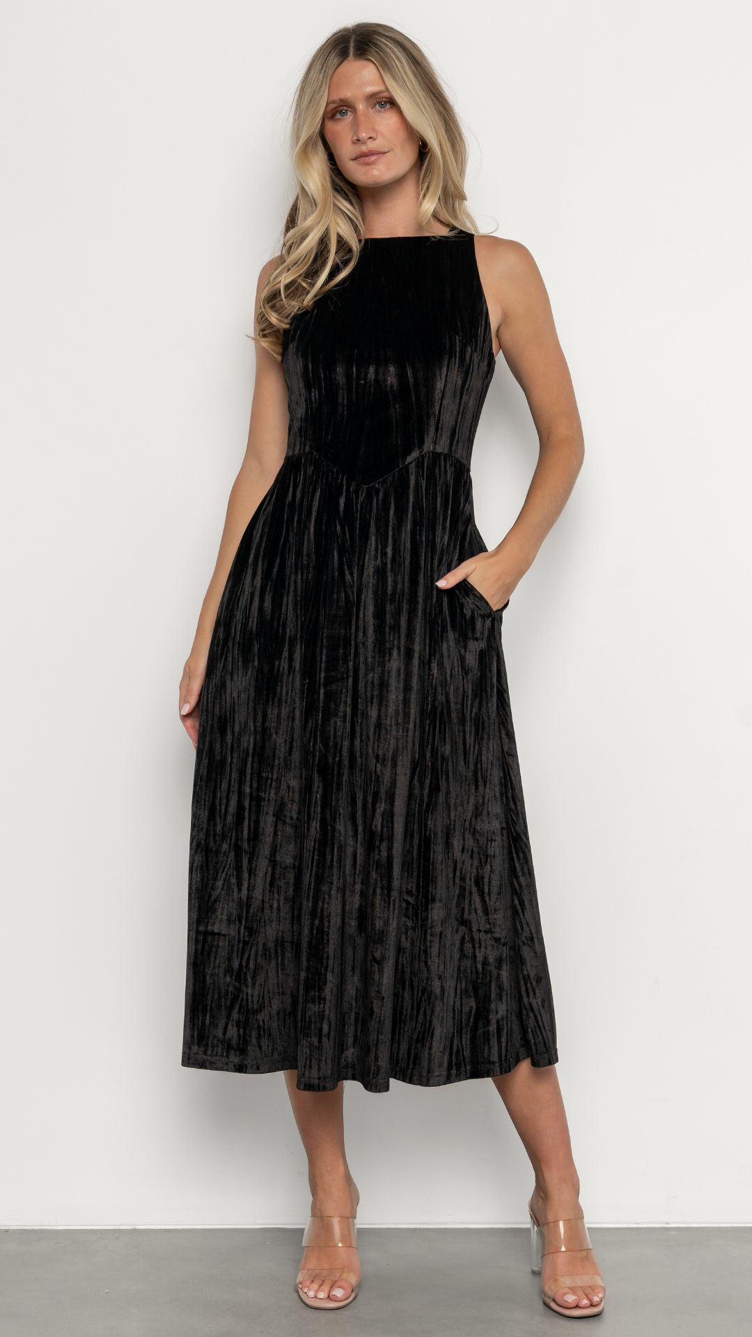 black velvet dress