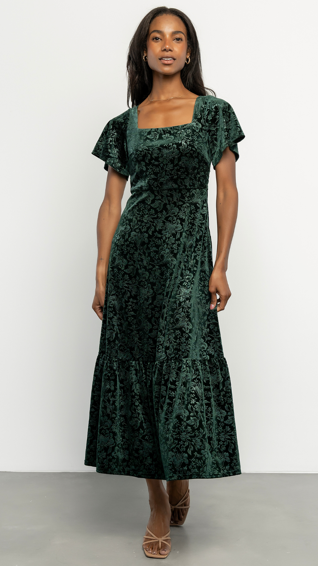 green velvet dress