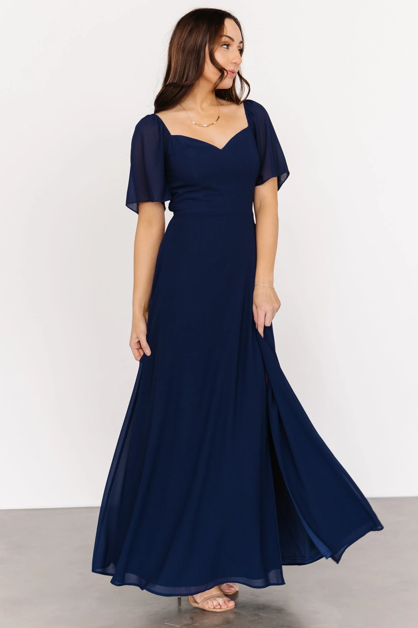 Image of Sierra Sweetheart Maxi Dress | Navy