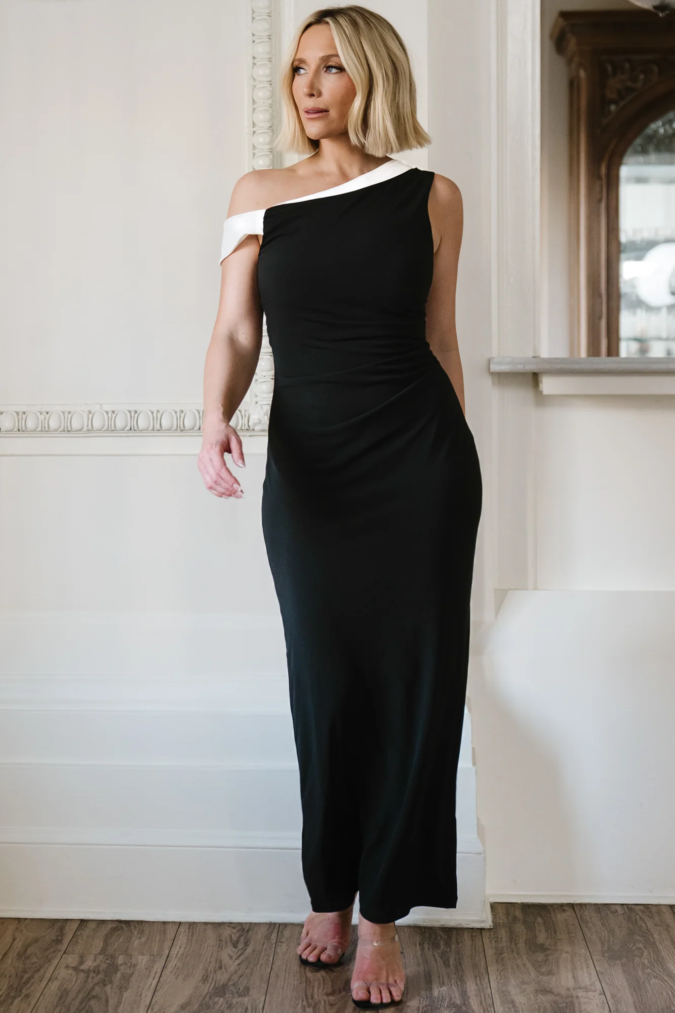 Image of Valena Maxi Dress | Black + Ivory