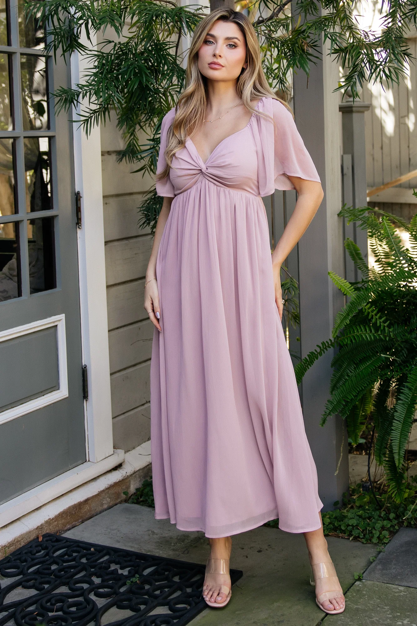 Image of Nora Midi Dress | Dusty Mauve