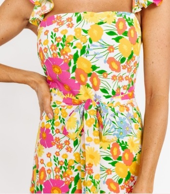 Dani Ruffle Tiered Midi Dress