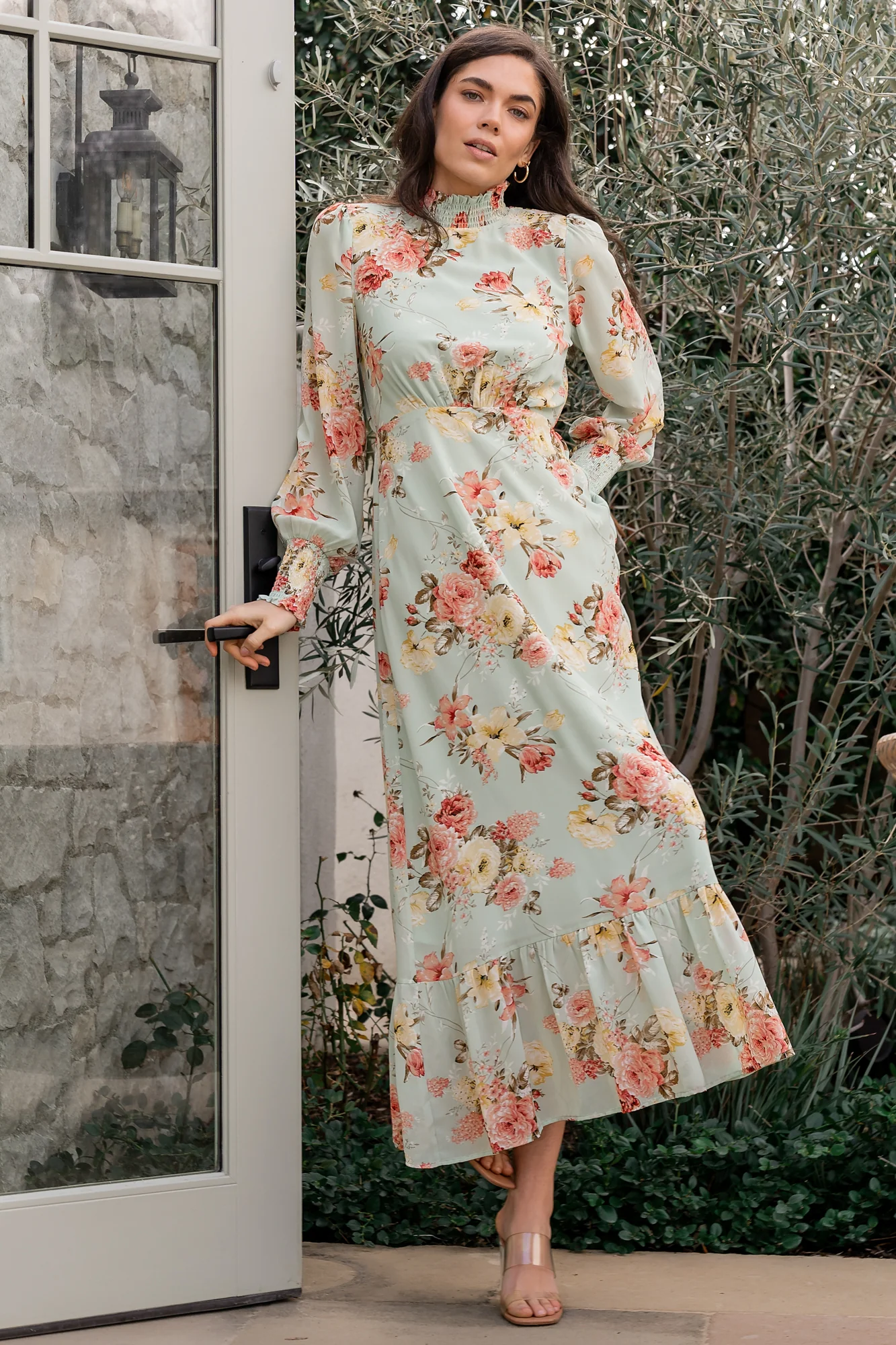Image of Luciana Maxi Dress | Sage Multi