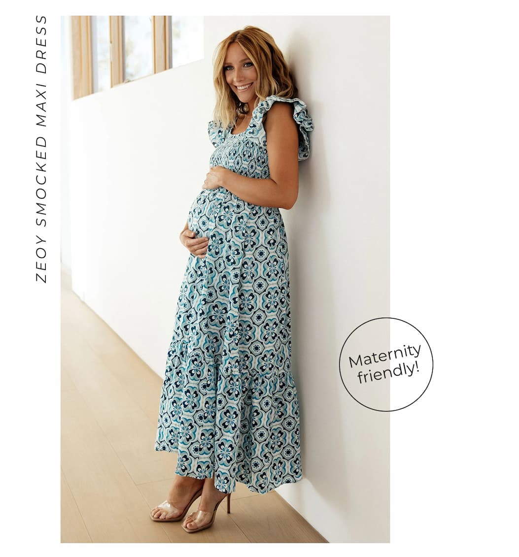 Zoey Smocked Maxi Dress