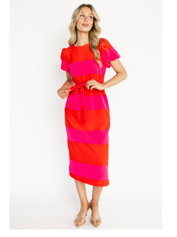 Andi Striped Midi Dress