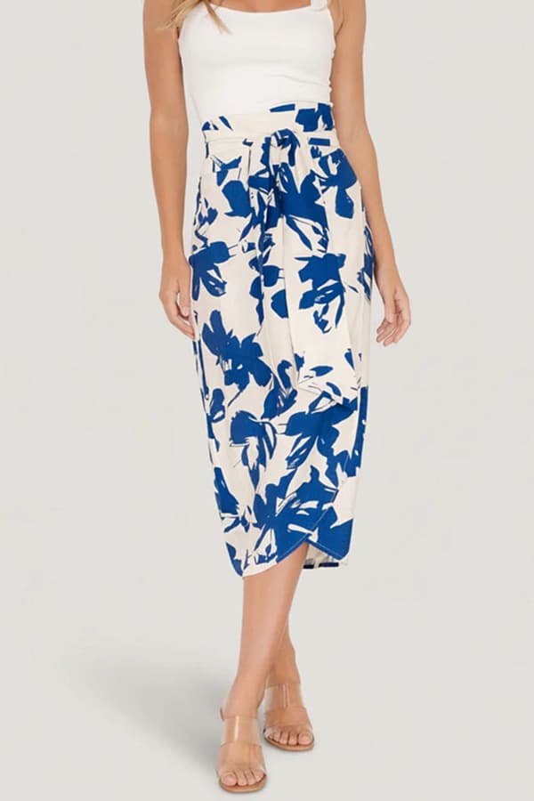 Vista Wrap Midi Skirt