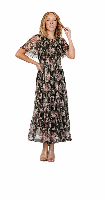Mara Embroidered Tulle Dress