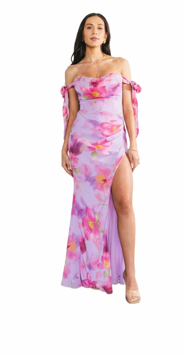 Allegra Off Shoulder Maxi Dress