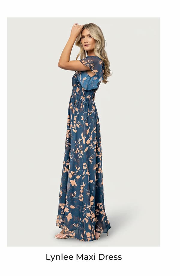 Lynlee Metallic Maxi Dress