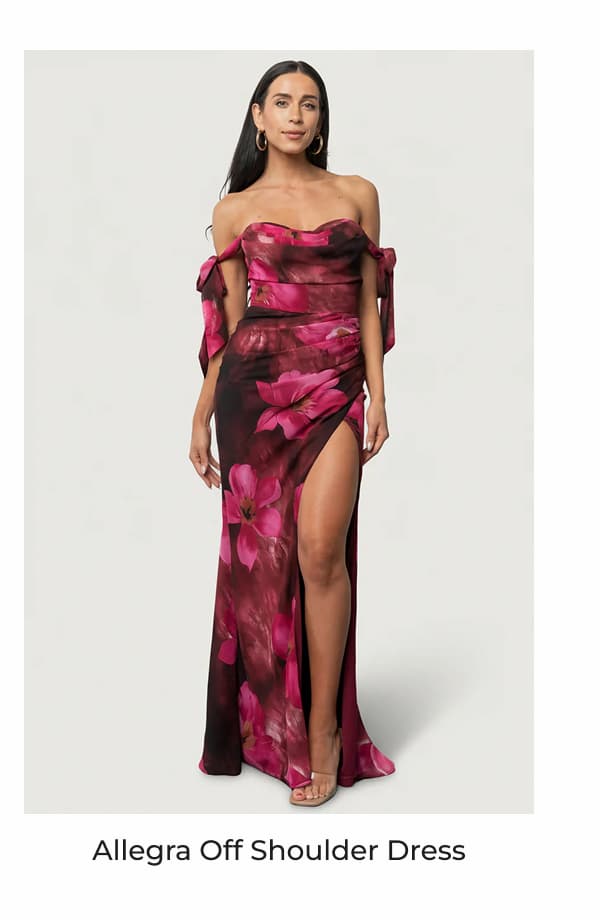 Allegra Off Shoulder Maxi Dress
