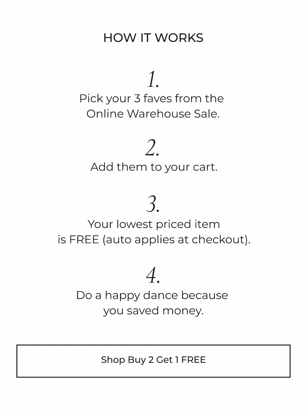 Shop Buy 2 Get 1 FREE