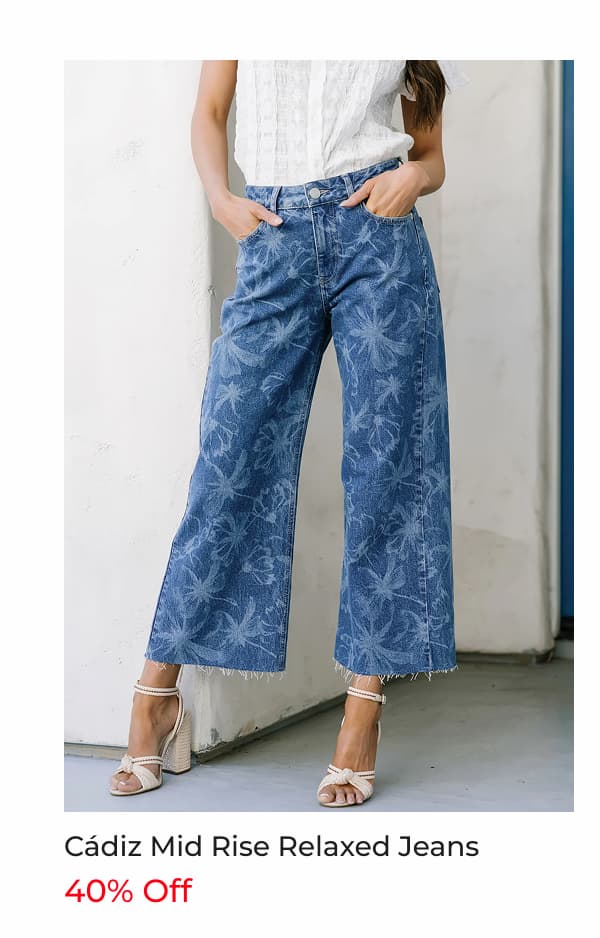 Cádiz Mid Rise Relaxed Jeans