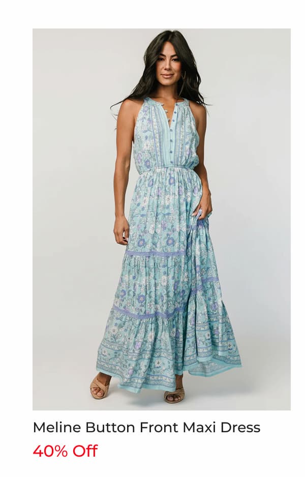 Meline Button Front Maxi Dress