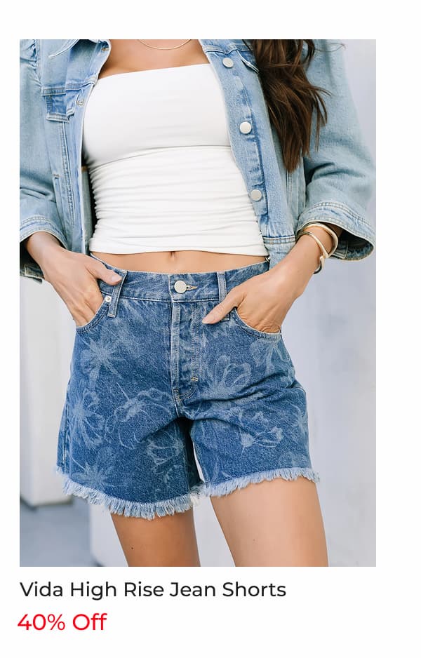 Vida High Rise Jean Shorts
