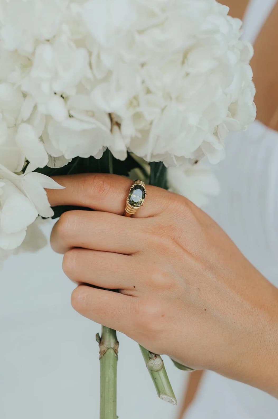 The Maddie Ring in Emerald