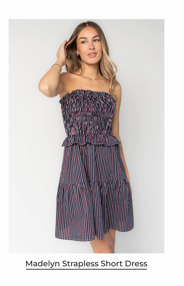 Madelyn Strapless Short Dress