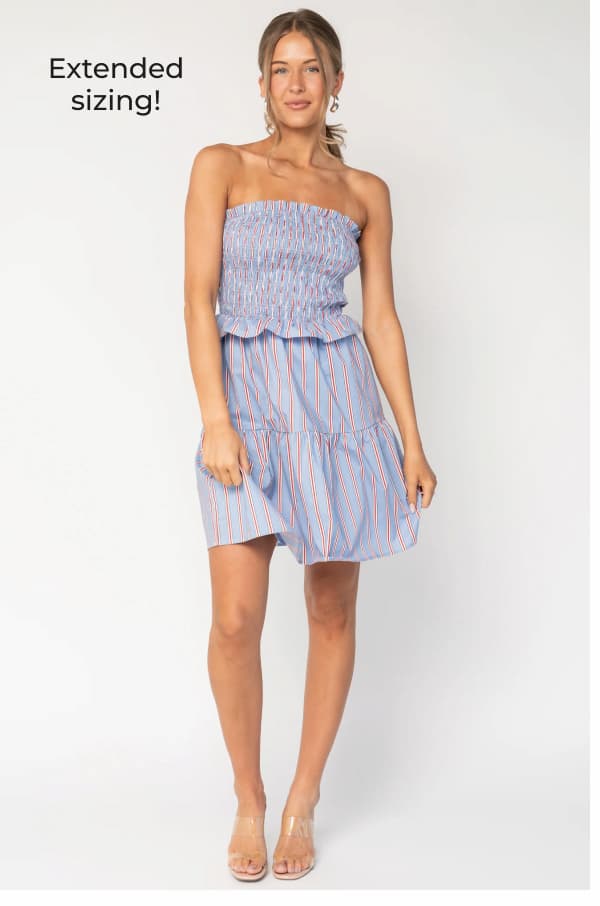 Madelyn Strapless Short Dress