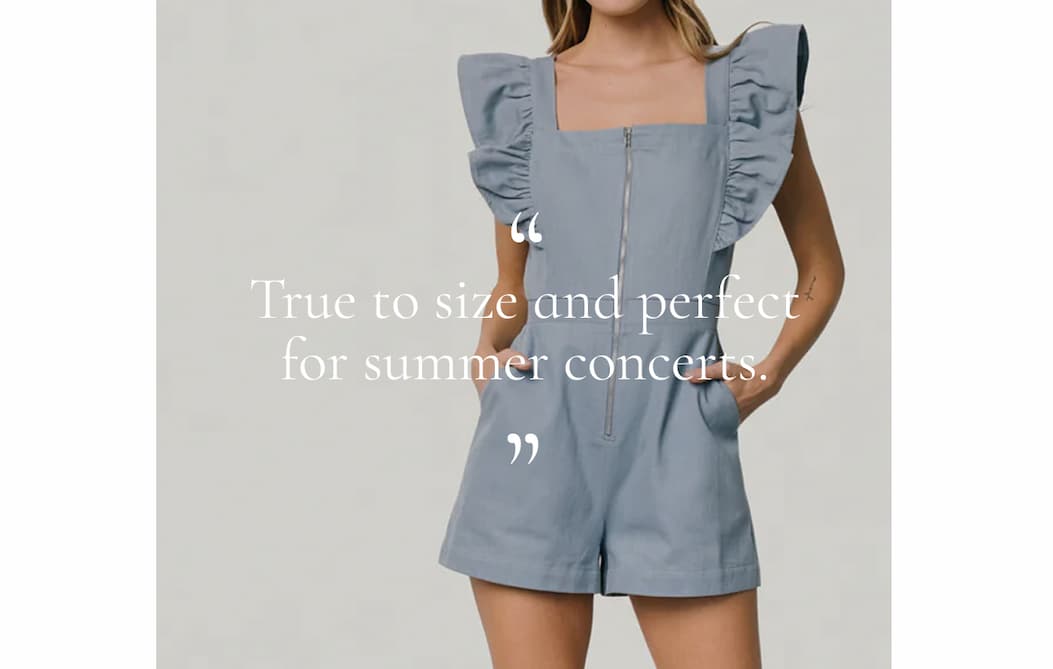 Montgomery Denim Romper