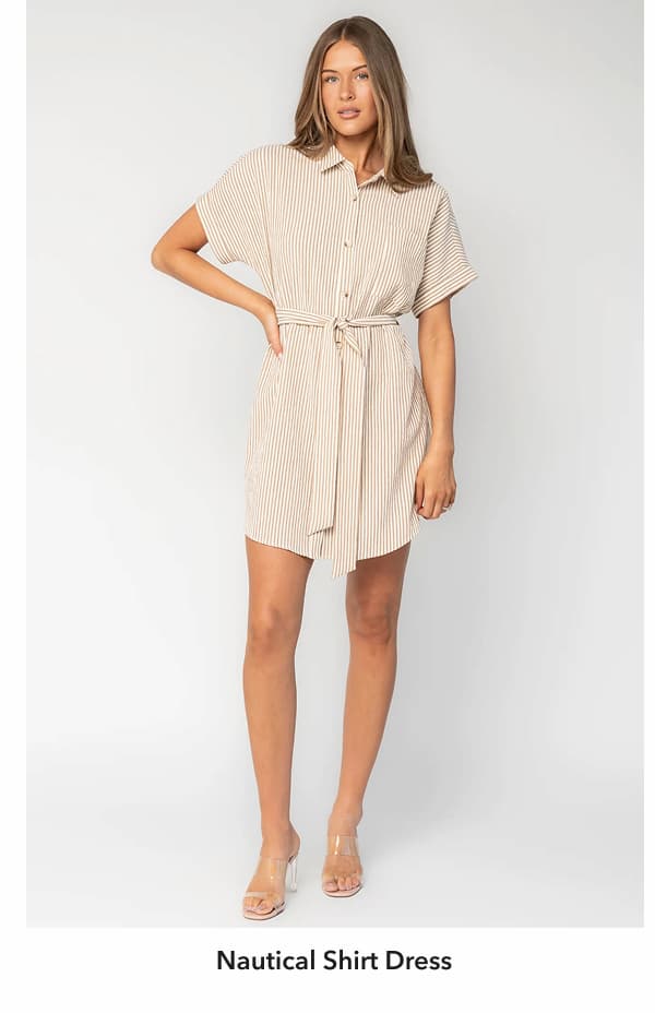 Nautical Shirt Dress