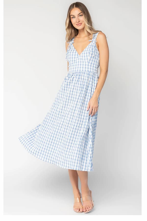 Arwen Gingham Midi Dress